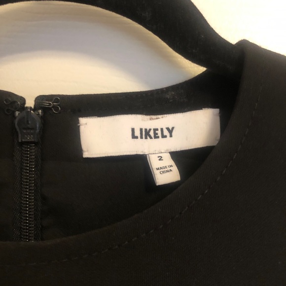 Likely Formal Black Dress with Ruffled Hem - Picture 4 of 4